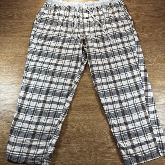 Eddie Bauer Men's XXL Lounge Sleep Pants Cotton Plaid Flannel Drawstring" - Picture 1 of 7